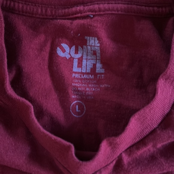 Quiet Life Embroidered Logo Red Tee - Picture 3 of 3